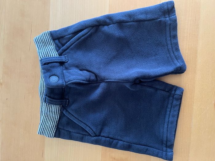 Short épais tape à l’œil 12 mois bleu marine - photo numéro 3