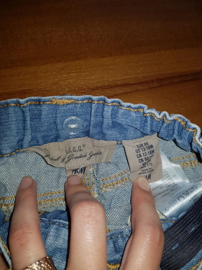 Short en jean H&M 12/18 mois - photo numéro 3