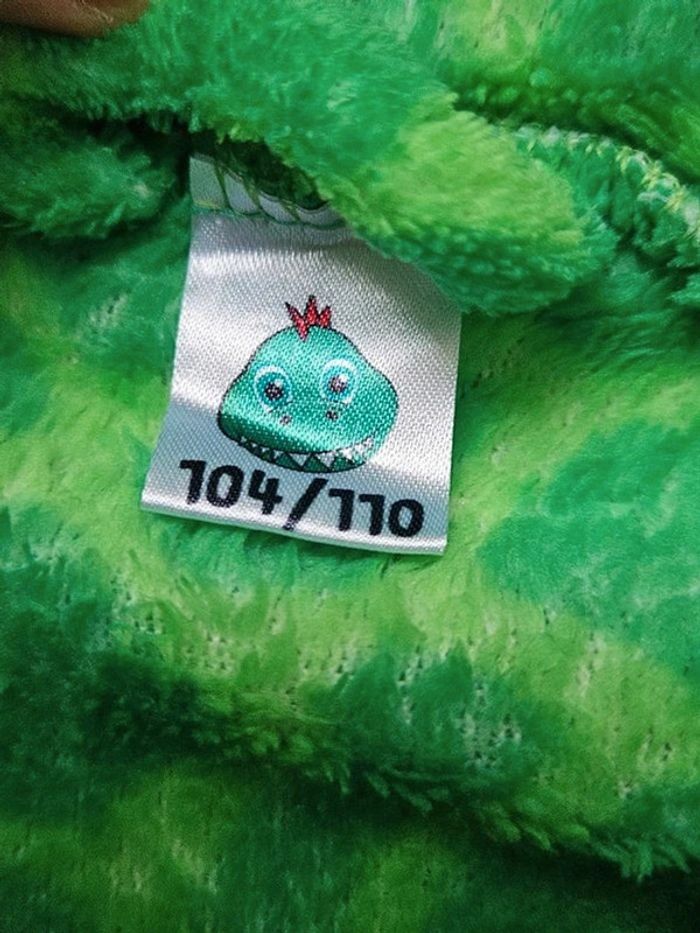 Peignoir vert lézard ou dragon 4 ans - photo numéro 5