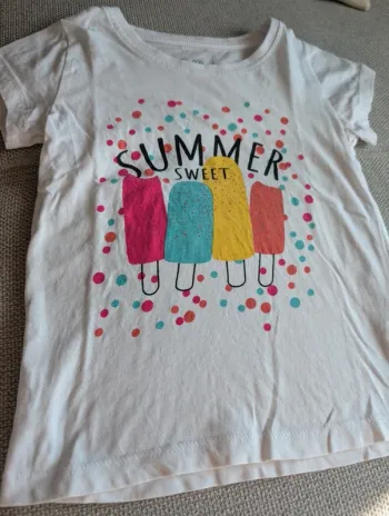 T-shirt manche courte summer fille 4 ans