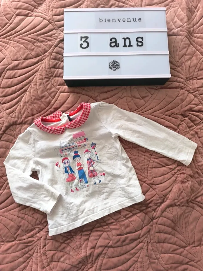 Tee shirt manche longue sergent major 3 ans 98 cm