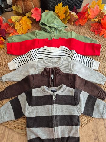 Lot de 7 pulls et vestes bébé garçon 3 mois