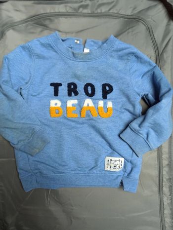 Pull Gémo bleu 18 mois