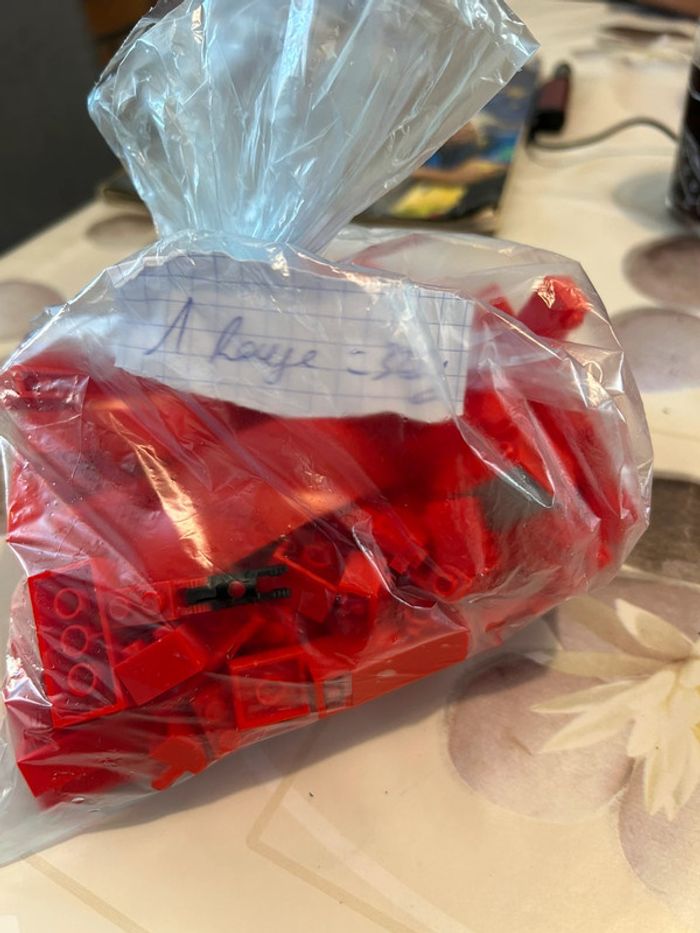 Lot de lego rouge