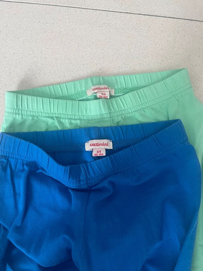 Lot de 2 leggings taille 3/4 ans - photo numéro 3