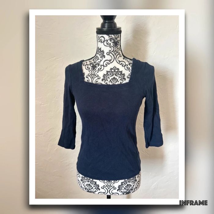 Très beau pull manches 3/4 🥰 bleu marine camaieu taille 36