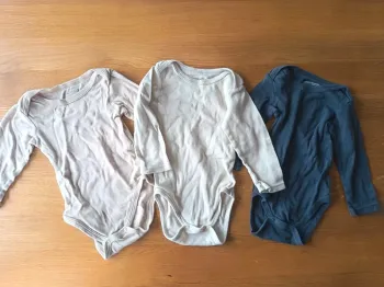 Lot de 3 bodys manches longues