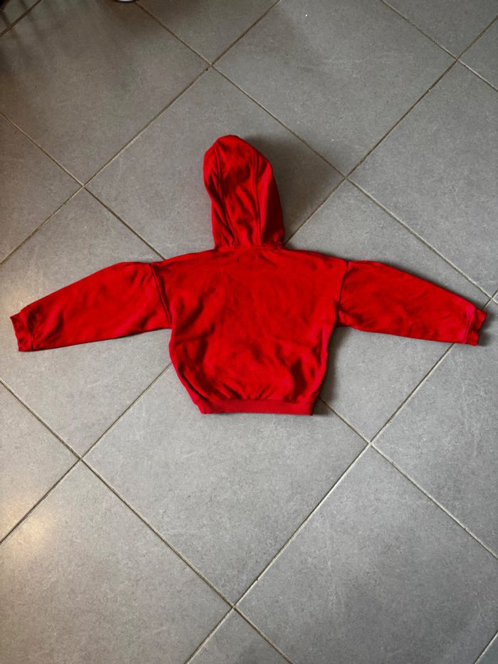 Pull / Sweat à capuche avec broderie - Catimini - Rouge - 6 ans - photo numéro 3