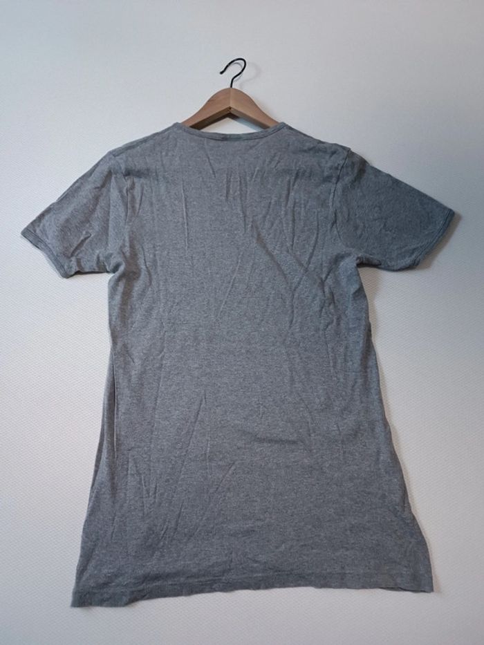 T-shirt coton gris col V Eminence M - photo numéro 3