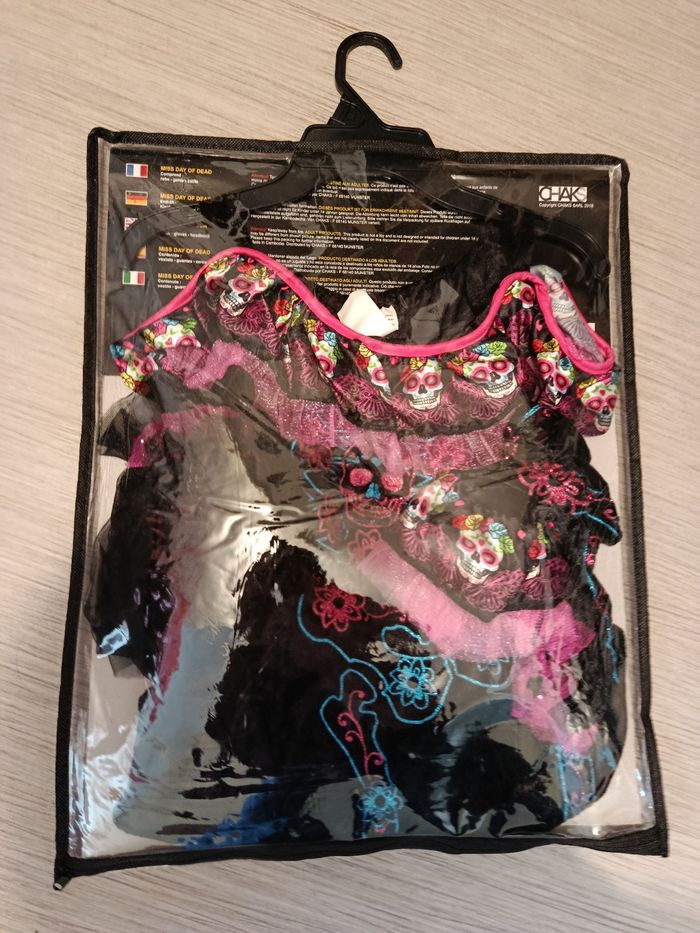 A saisir, costume fille/femme, taille M , " dia de los muertos " - photo numéro 3