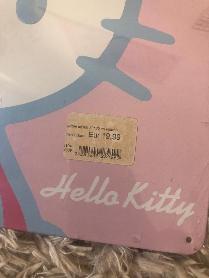 Plaque métal Hello Kitty Neuve - photo numéro 2