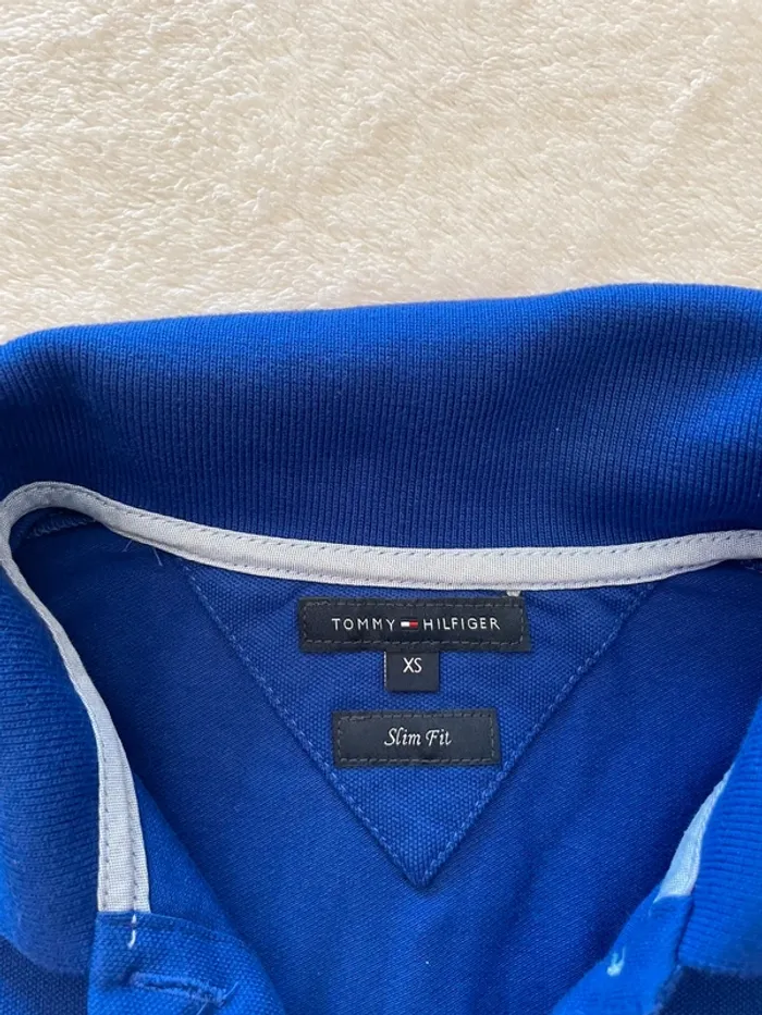 Polo Tommy Hilfiger bleu - photo numéro 3