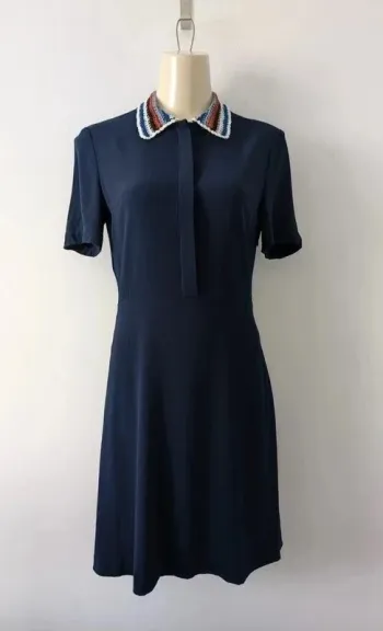 Robe d'été marine - Sandro - taille 2