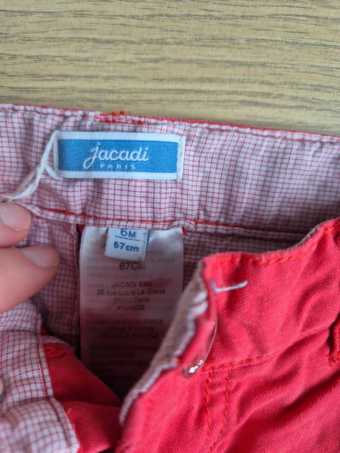 Pantalon rouge jacadi - photo numéro 2