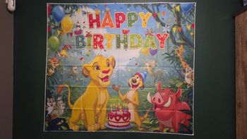 Decoration d'anniversaire roi lion