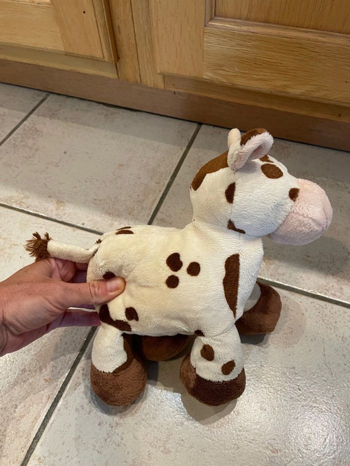 Peluche doudou vache Lascar - photo numéro 4
