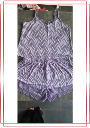 Pyjama short deux pièces femme