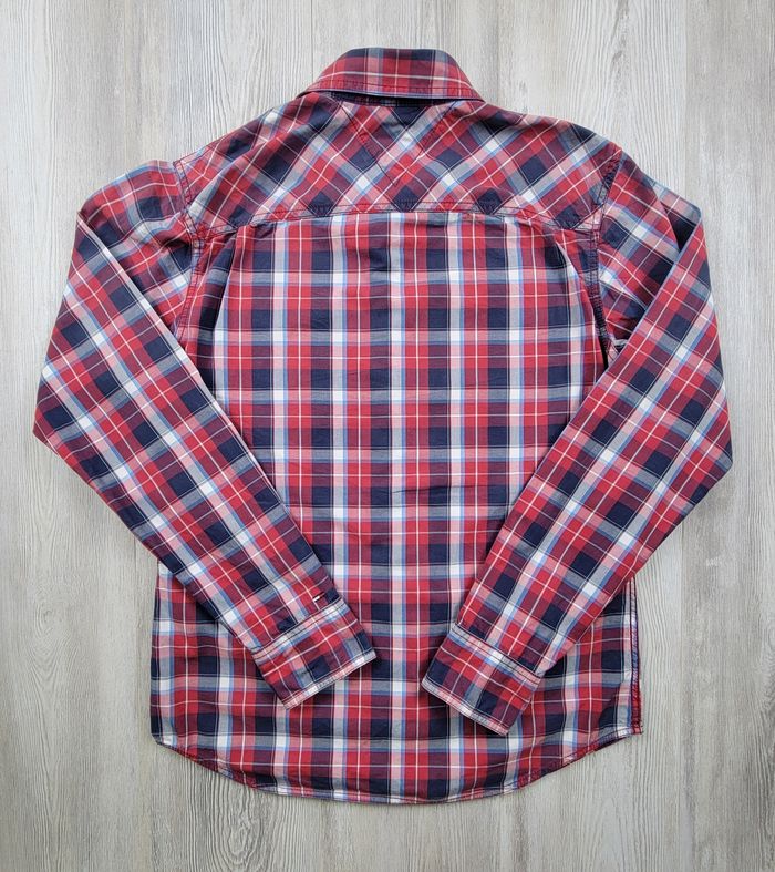 Chemise Hilfiger Denim – Carreaux Bleu/Blanc/Rouge – Taille M – Très Bon État - photo numéro 5