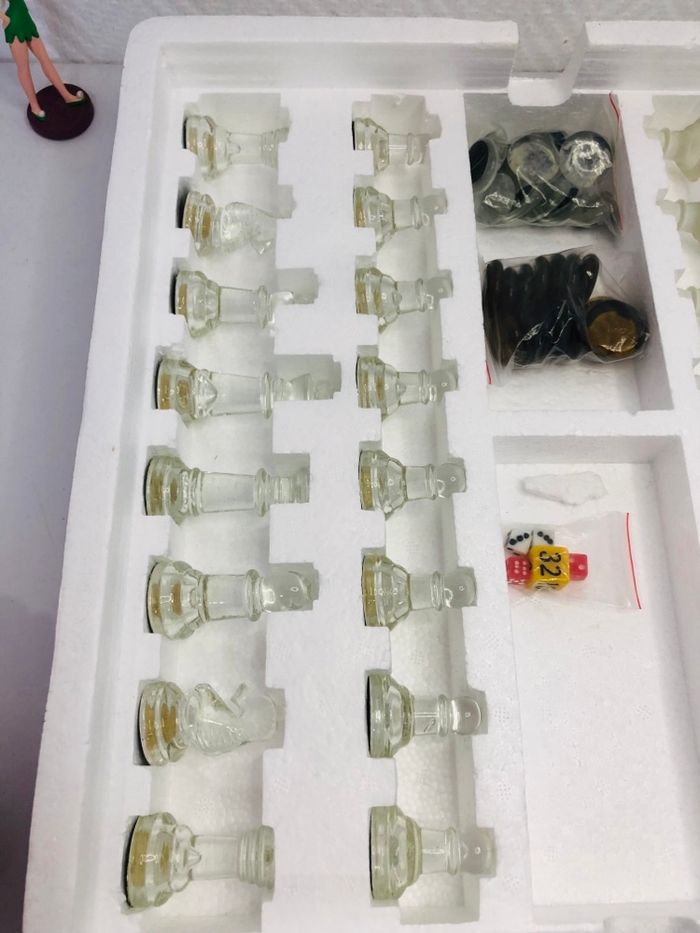 3 en 1 en verre échiquier, dames, backgammon - photo numéro 7