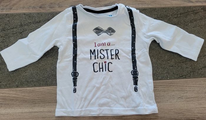 Tee-shirt manches longues- gemo 12 mois