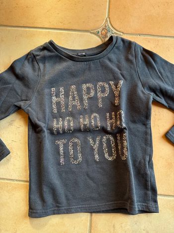 Pull fille, 10 ans, Kiabi manches longues happy