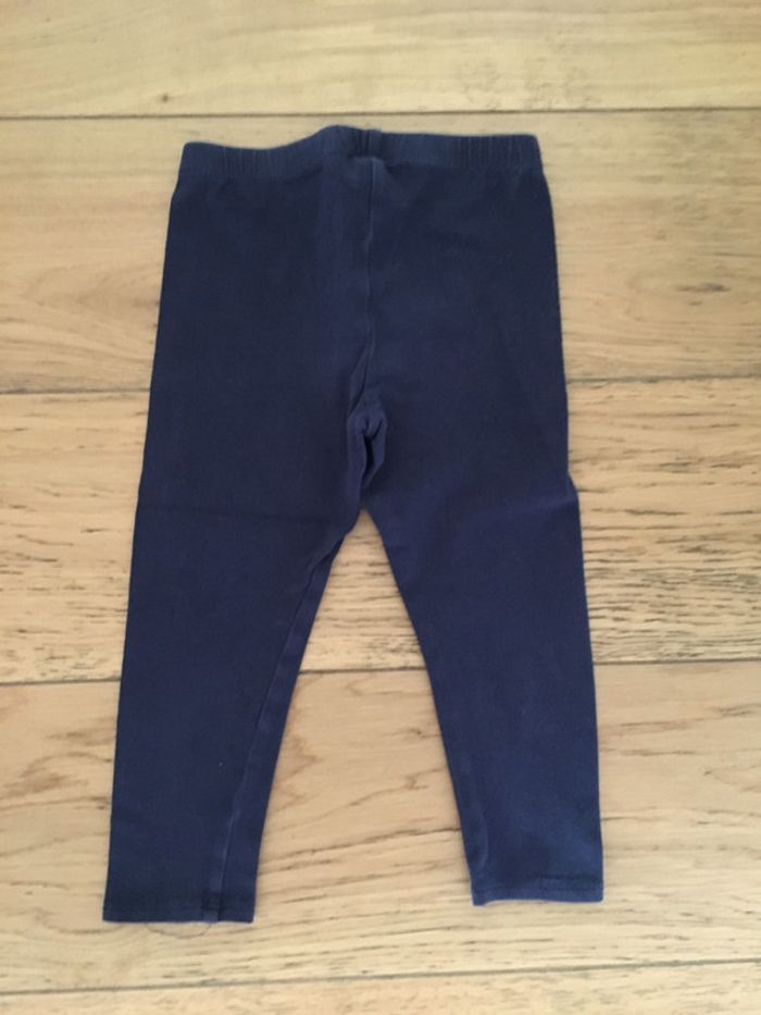 Legging fille marine Jacadi taille 23 mois - photo numéro 2