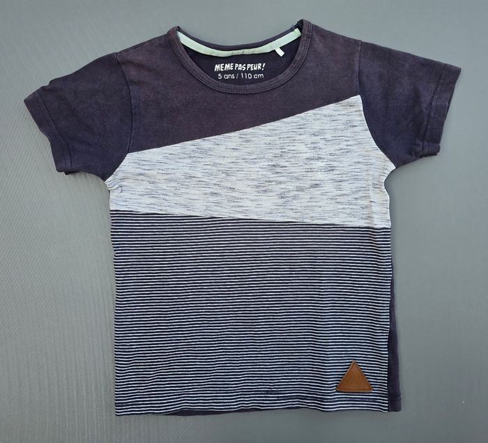 Tee-shirt MC 5 ans garçon Même pas Peur - photo numéro 1