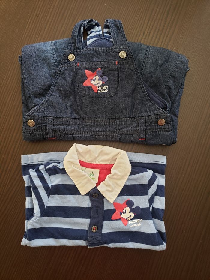 Ensemble salopette + polo Mickey Disney Orchestra 9 mois