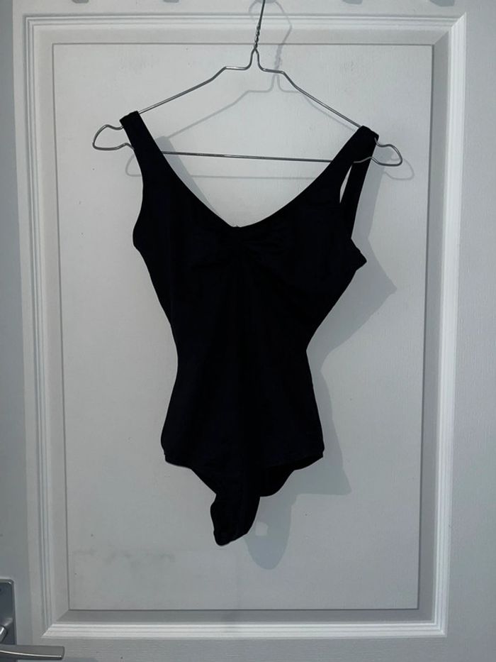 Body noir dos nu, taille XS