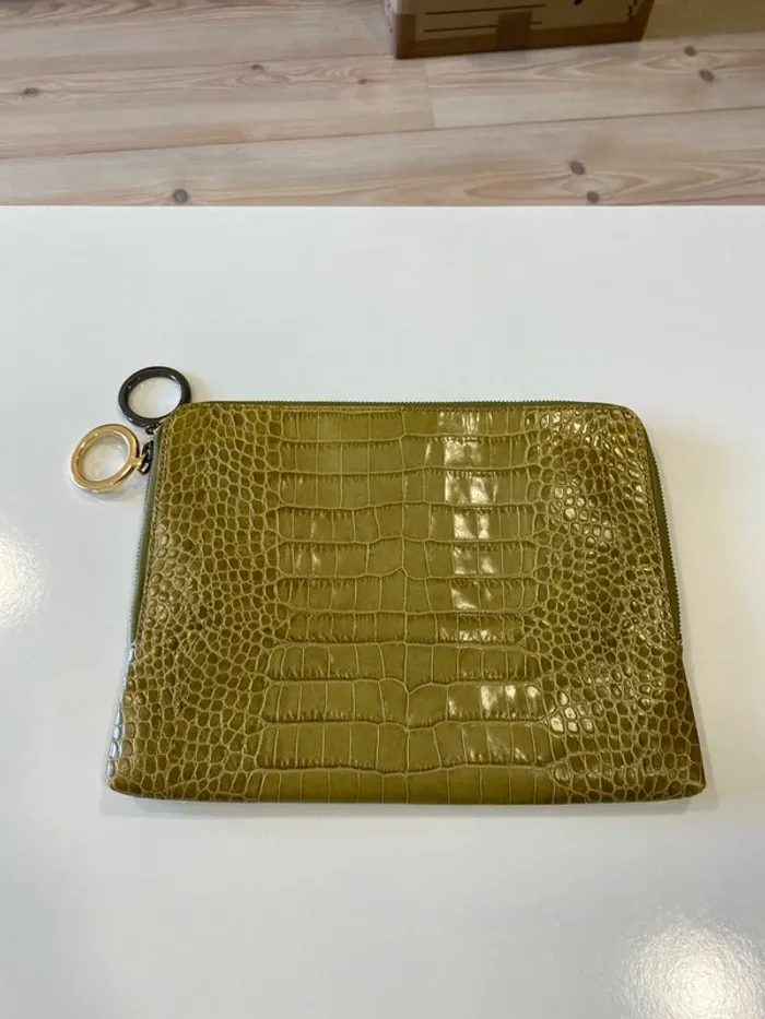 Pochette verte Paule Ka simili croco - photo numéro 6