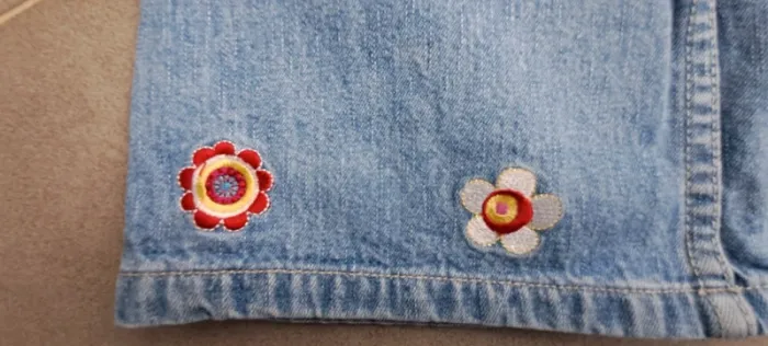 H&m jupe jeans brodée - photo numéro 4
