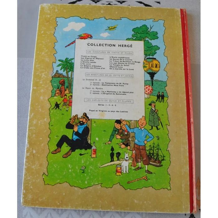 Tintin les cigares du Pharaon EO belge B15 1955 - photo numéro 2
