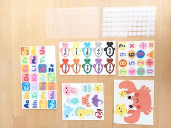 Stickers pour activités Montessori