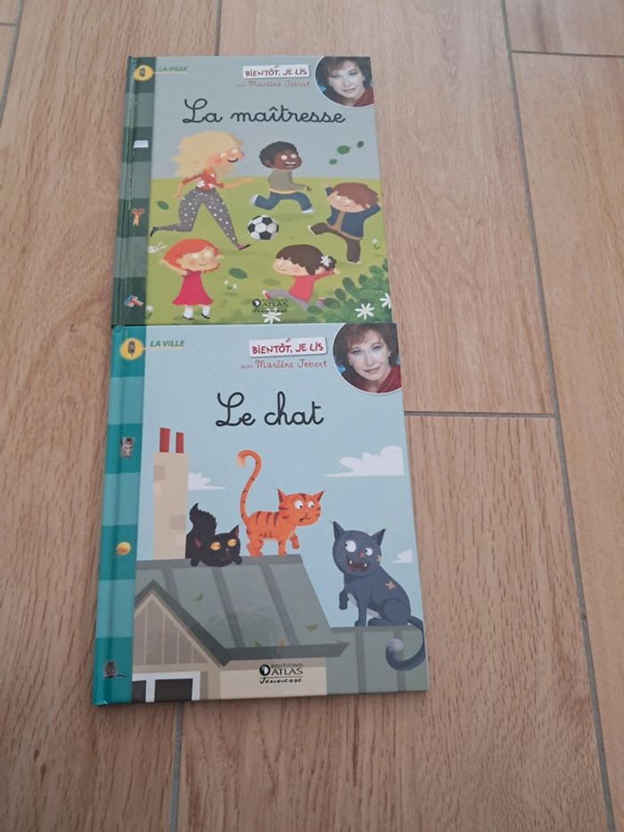 Lot de 2 livres bientôt je lis avec Martine Jobert