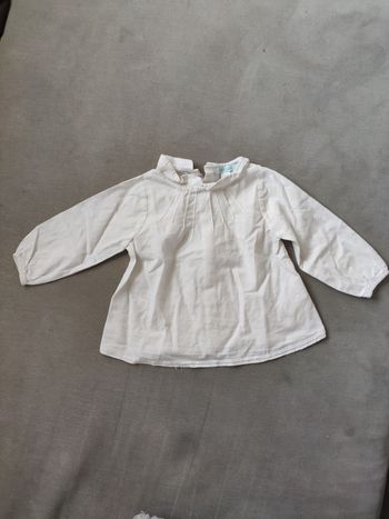 Chemisier blanc obaibi 6 mois
