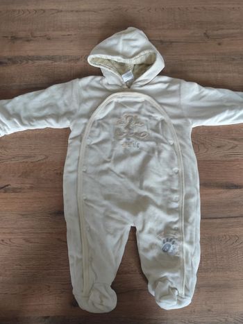 Combinaison pilote blanc cassé/jaune 6 mois
