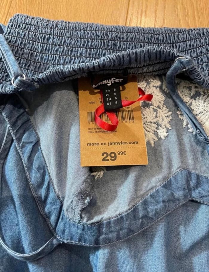 Superbe CombiShort en jean neuf avec étiquette 🌸 - photo numéro 5
