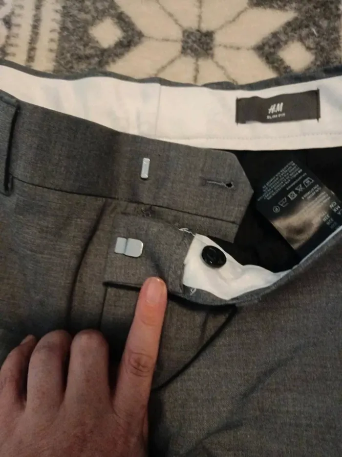 Pantalon de costume slim fit stretch taille 38 h&m neuf - photo numéro 6