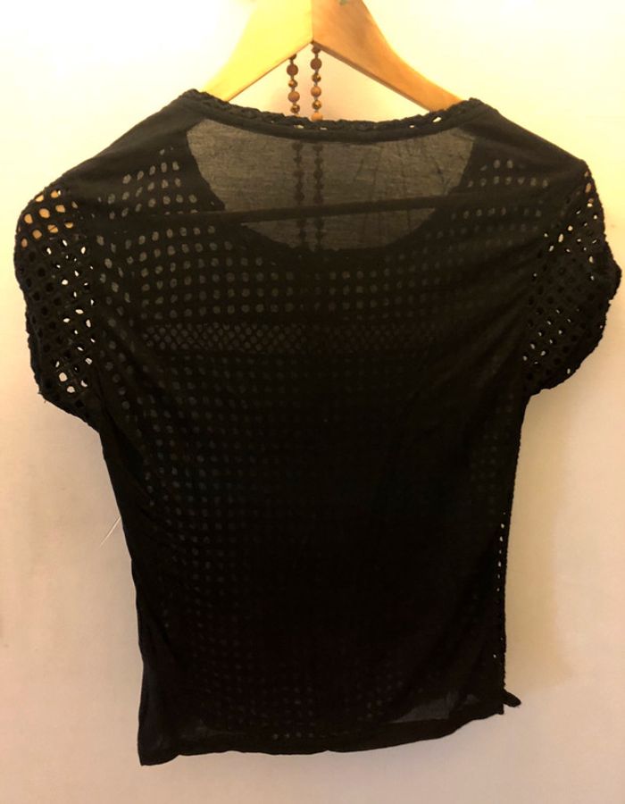 Tee shirt habillé original transparent naf naf taille M - photo numéro 5