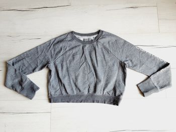 Vêtement femme pull court gris Calvin Klein jeans taille S