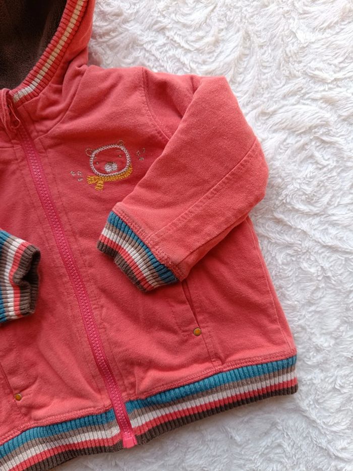 Veste gilet à capuche doublée chaud Garçon 9 mois Sergent major - photo numéro 4