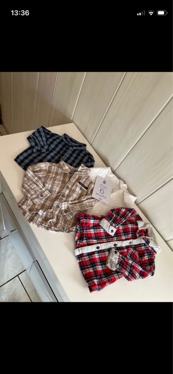 Lot de chemise à manches longues garçon 