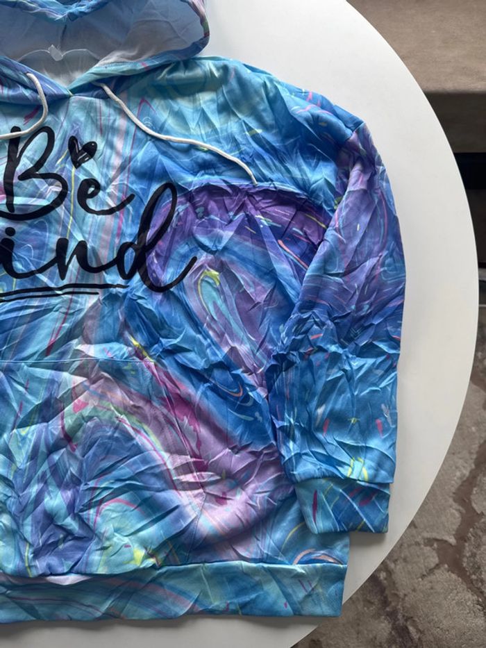 Sweat à capuche coloré Be kind– Taille 4XL - photo numéro 4