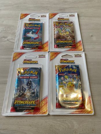 Blisters Pokémon Etincelles Deferlantes EV08 x4 
