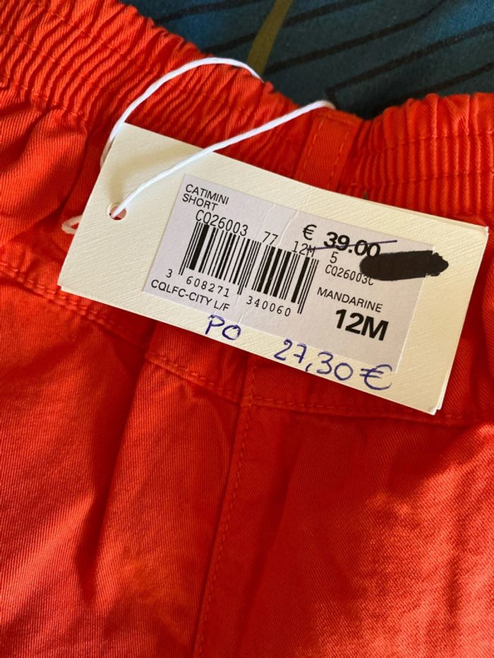 Short Catimini , couleur mandarine, taille 12 mois Neuf valeur 39,00 € - photo numéro 4