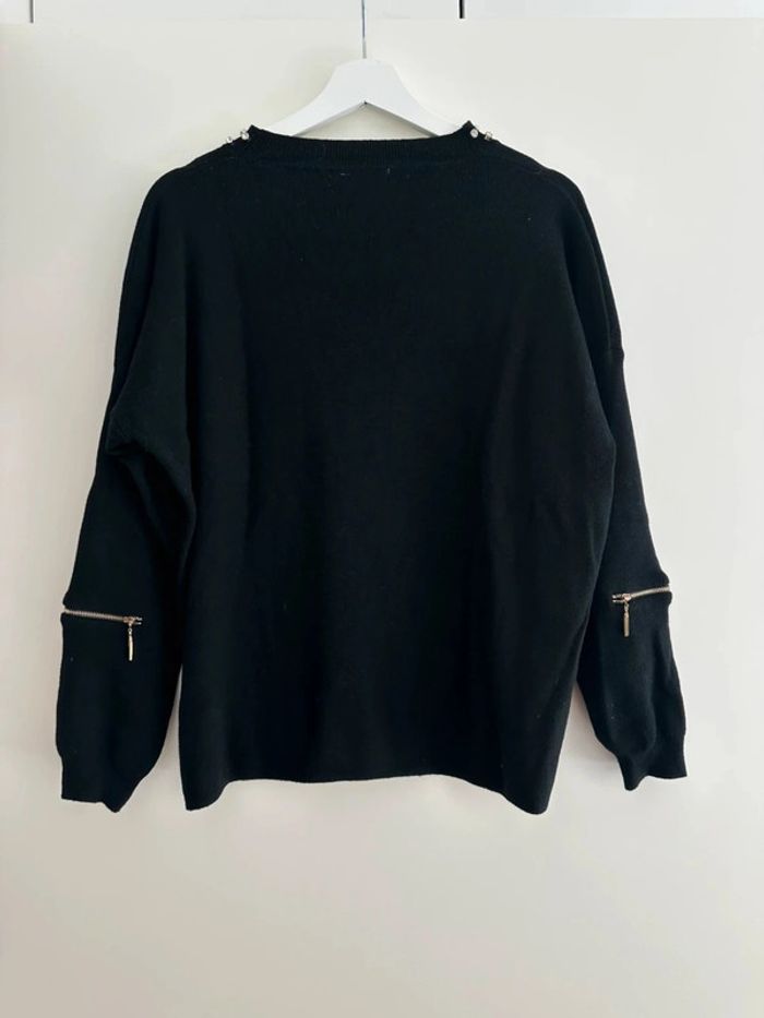 Pull noir pour femme taille M - photo numéro 7