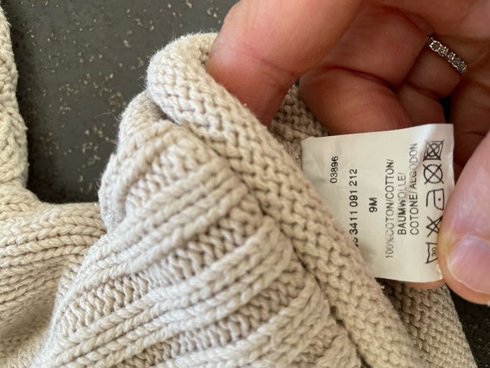 Pull beige  hiver garçon 9 mois Kimbaloo - photo numéro 3