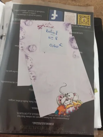 Feuille Diddl relief 8 0,60€