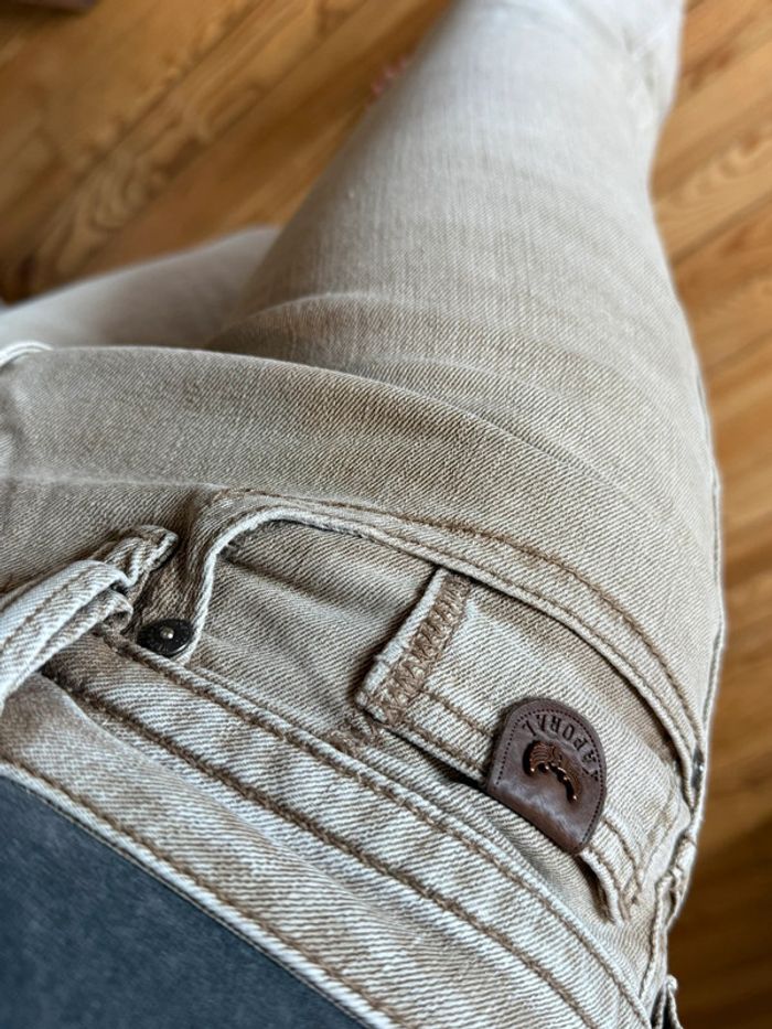 Jean beige kaporal straight - photo numéro 4