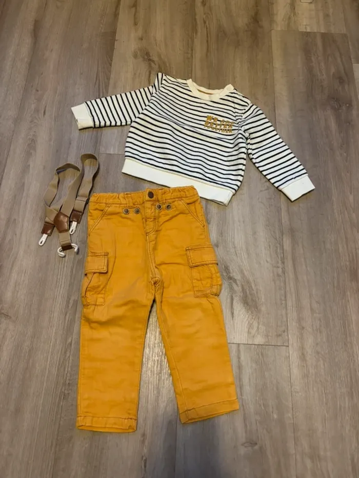 Ensemble 18 mois marin
